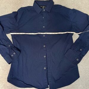 Beverly Hills Polo Club Dark Blue Casual Shirt